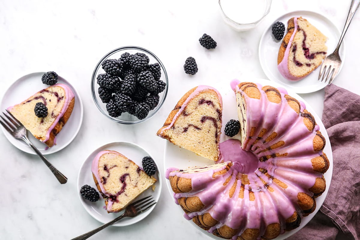 Berry Swirl Bundt Cake