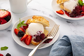 Homemade Berry Shortcake Ice Cream Sandwiches
