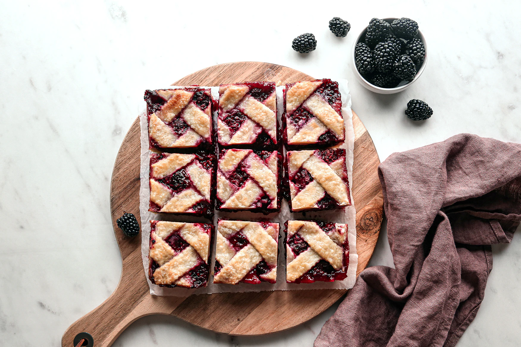 Blackberry Pie Bars Recipe