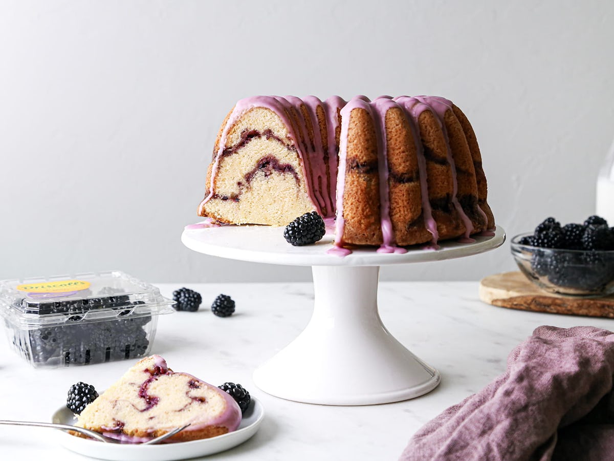 Blackberry Swirl Bundt Pound Cake Recipe