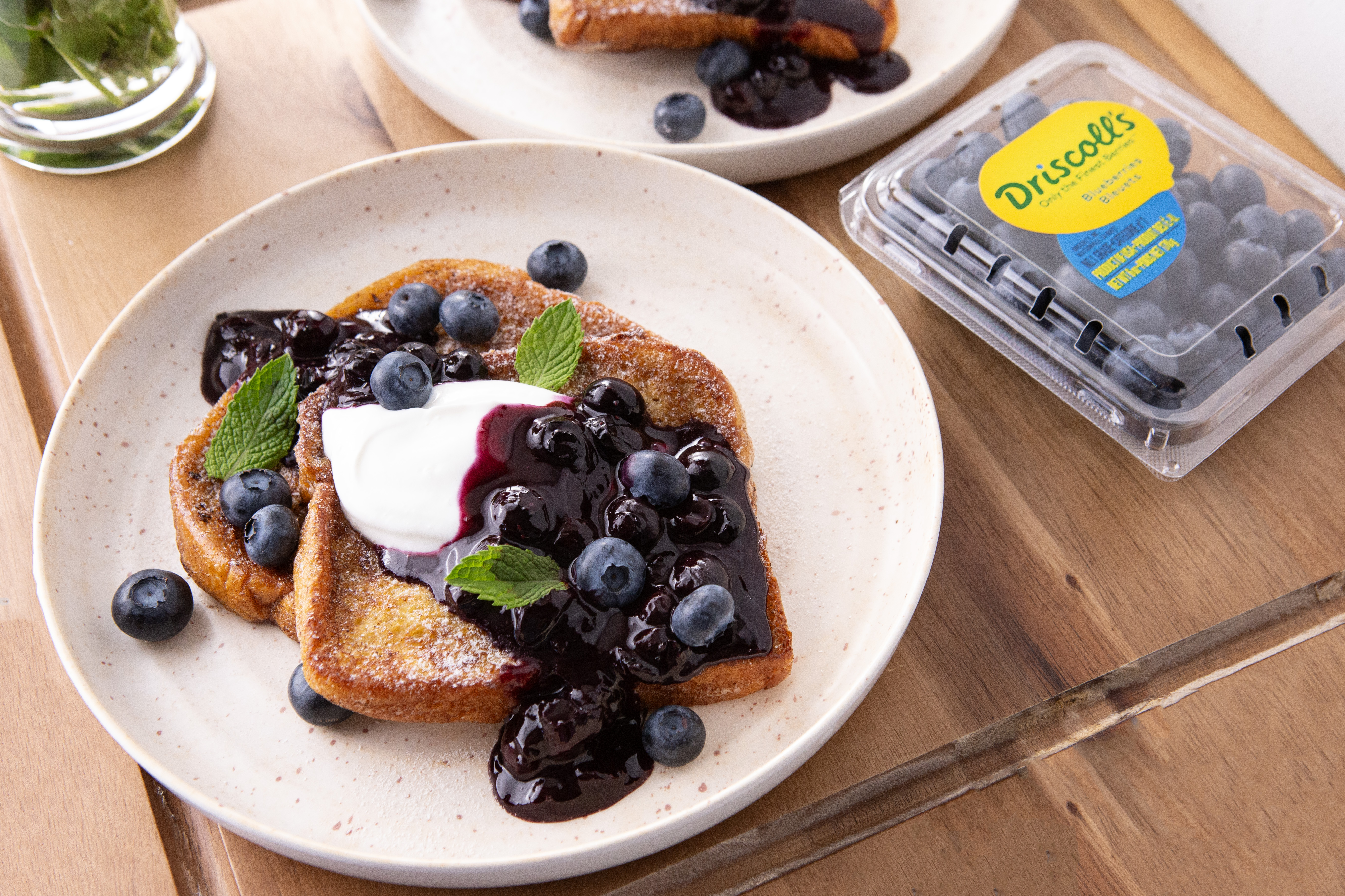 blueberry brioche french toast