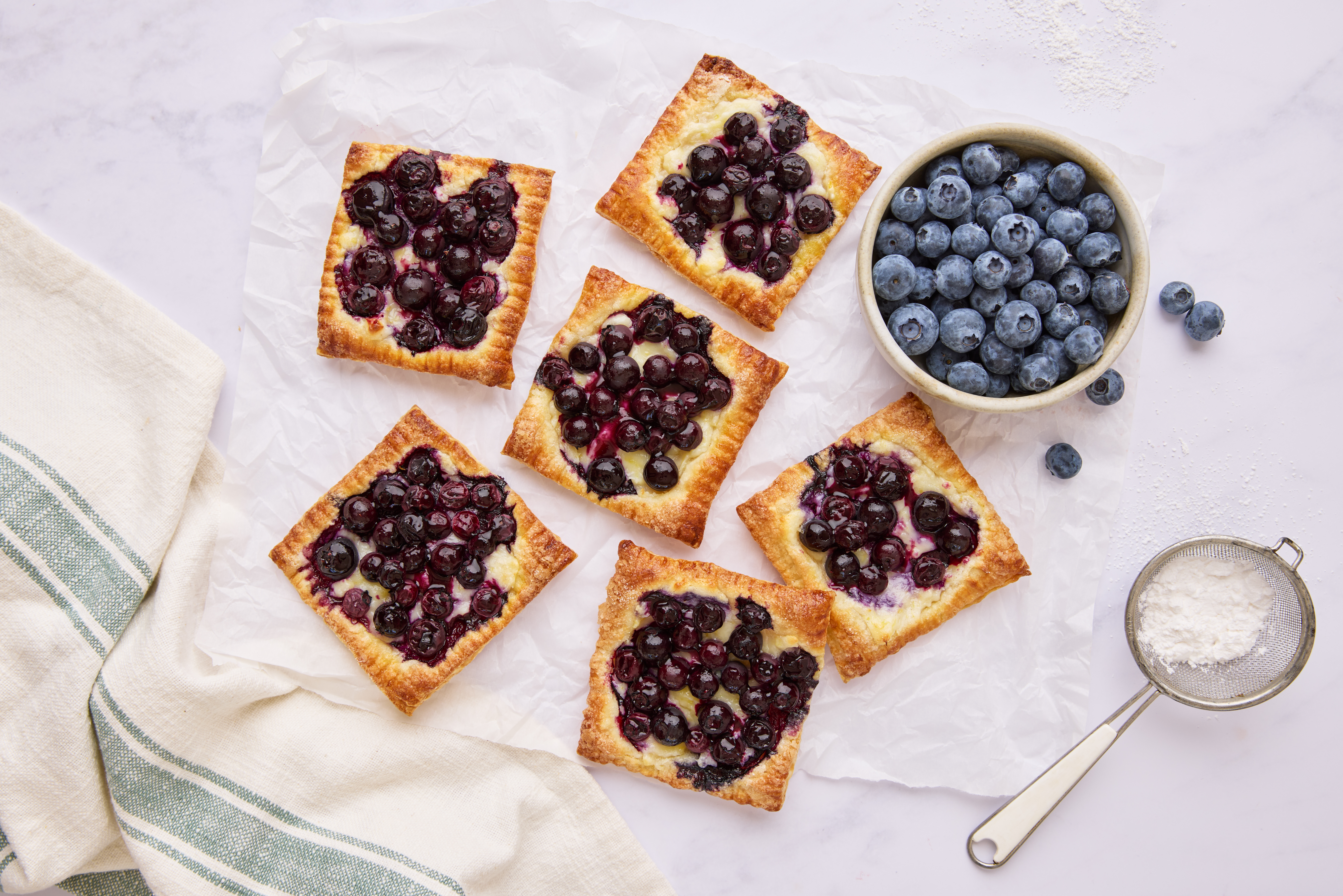 Blueberry Cream Cheese Danishes