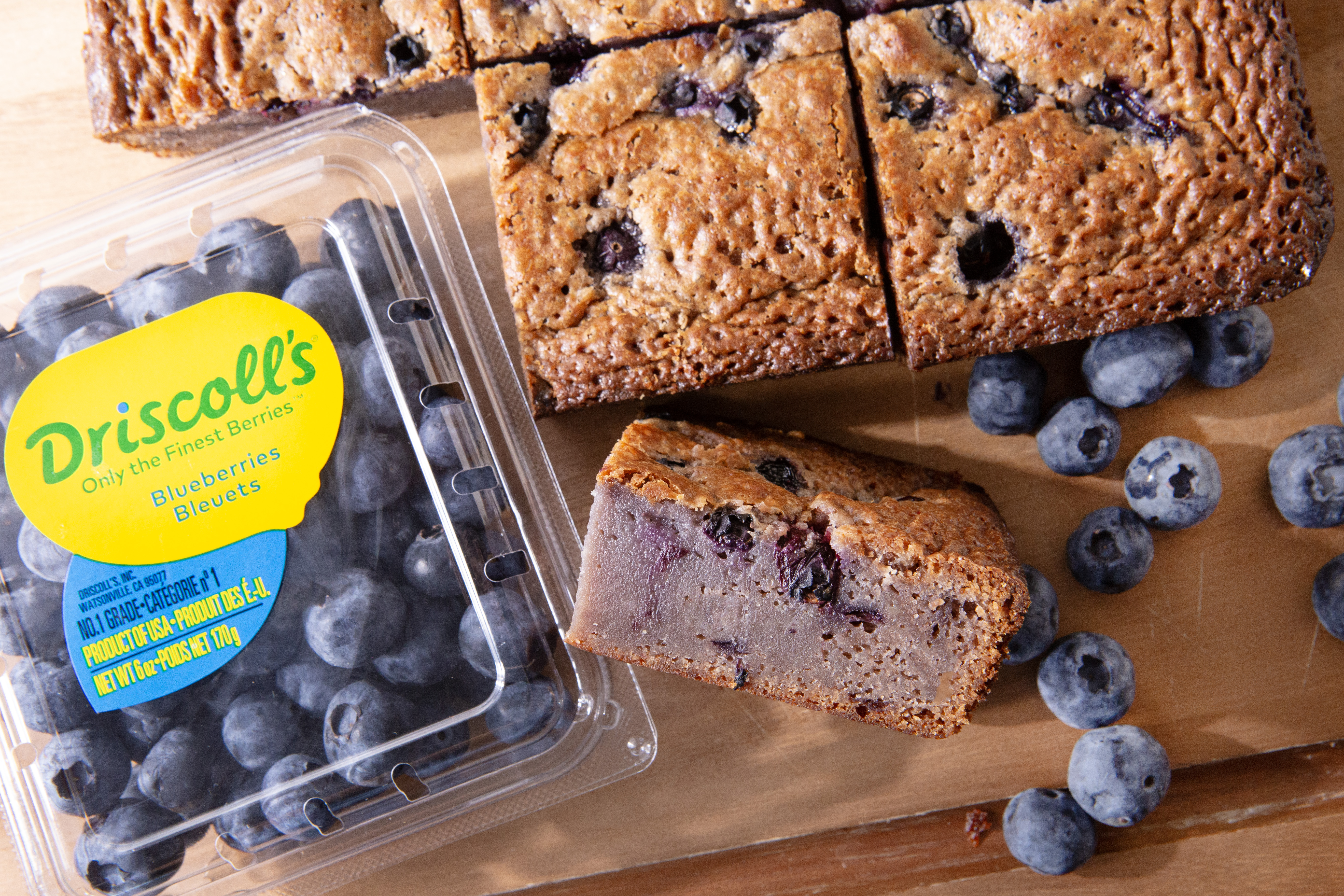 blueberry white chocolate brownies
