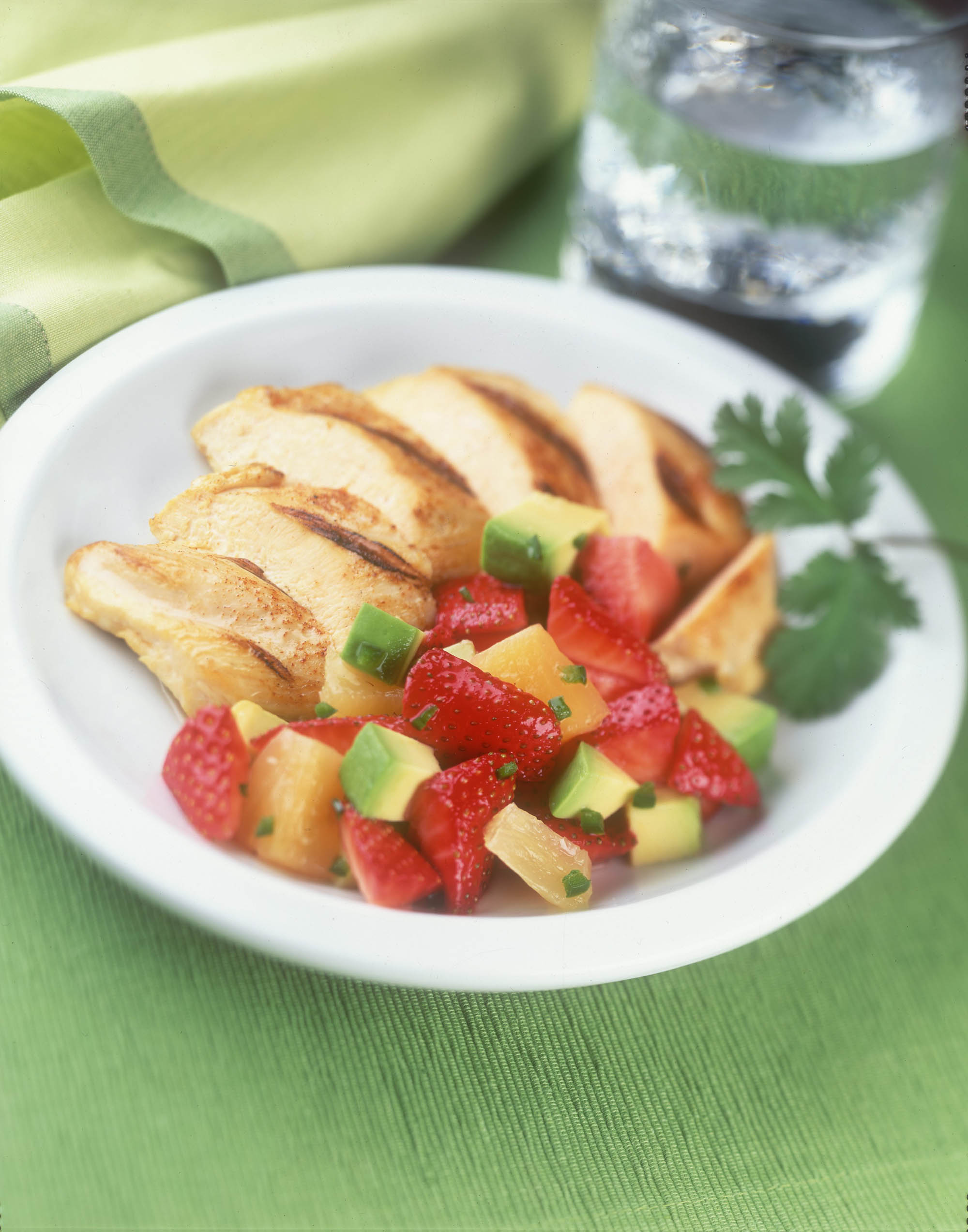 Chicken with Strawberry Avocado Salsa