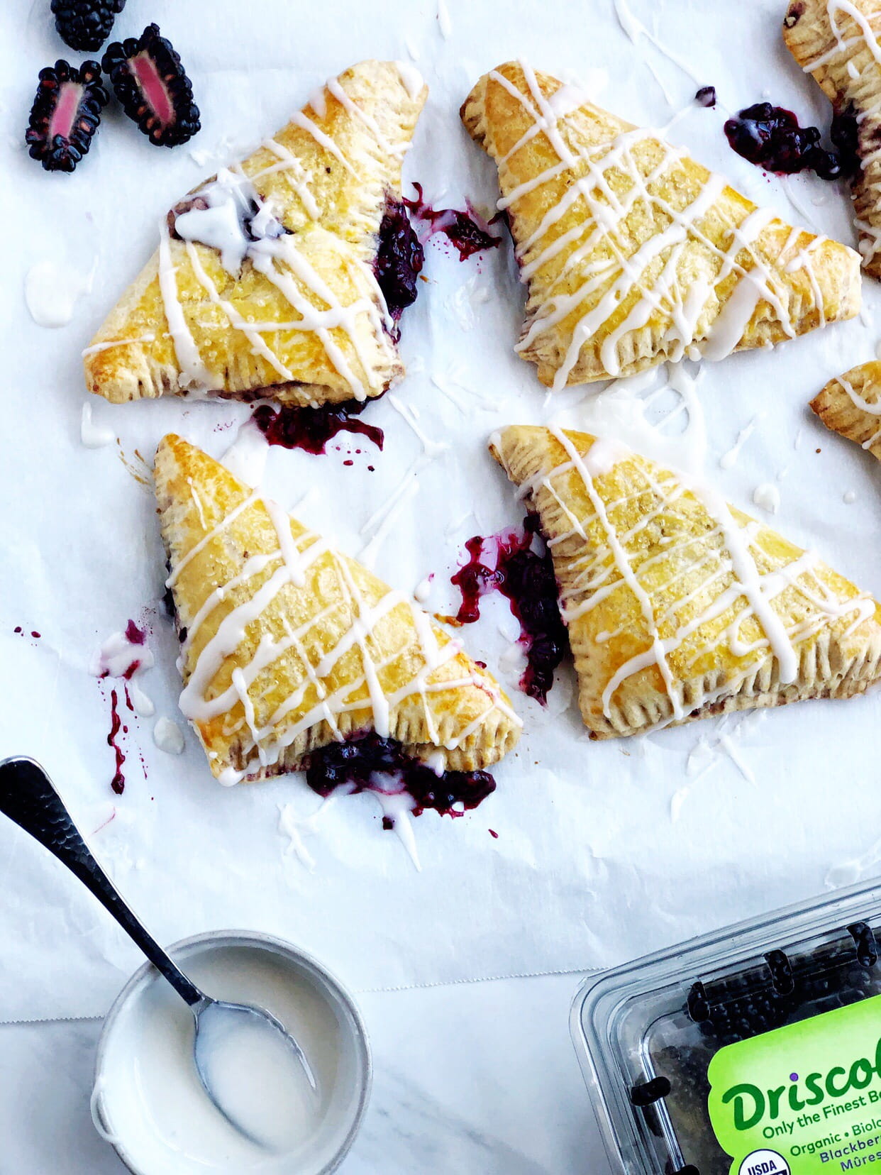 Blackberry Puff Pastry Turnover Recipe