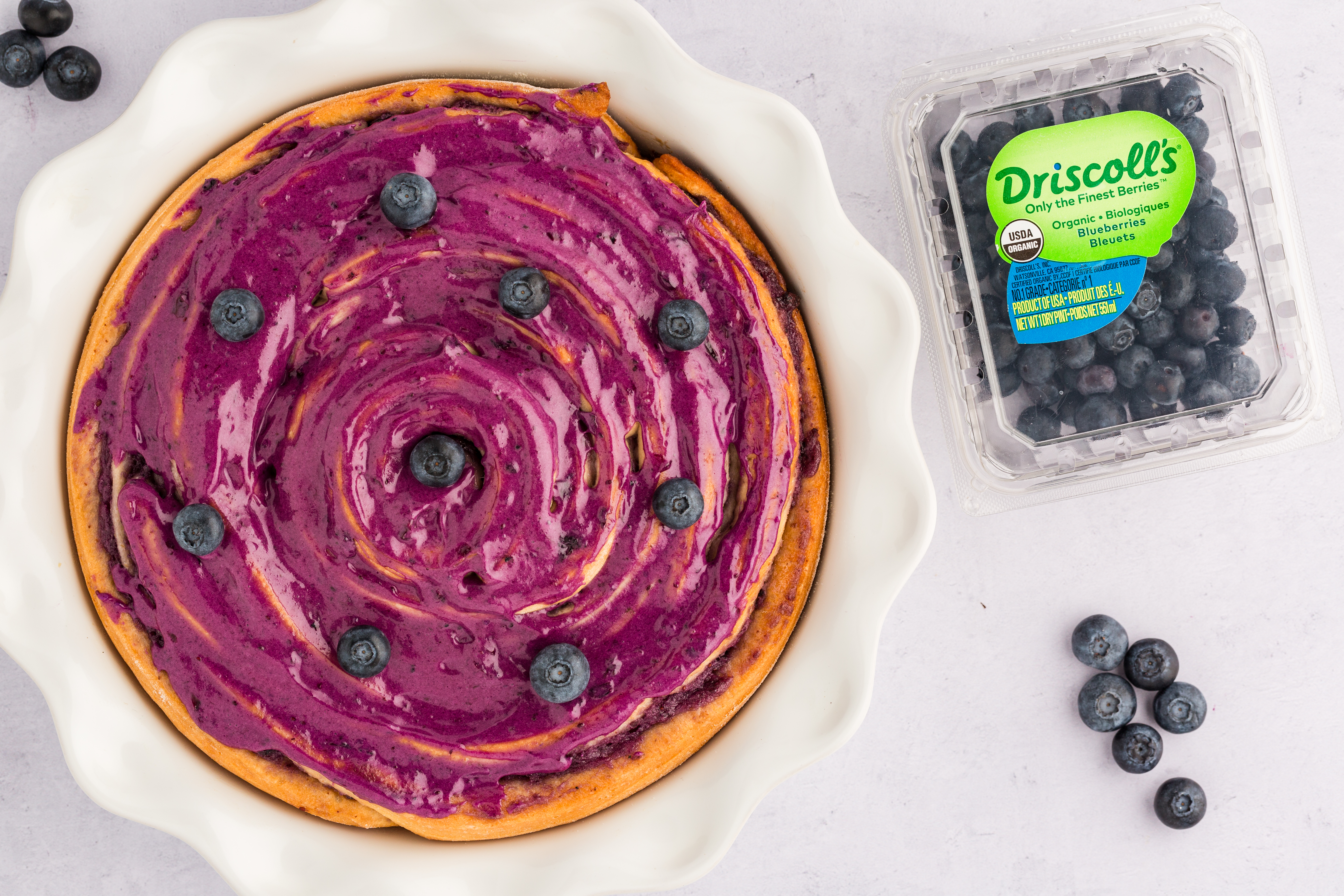 Giant Blueberry Sweet Roll
