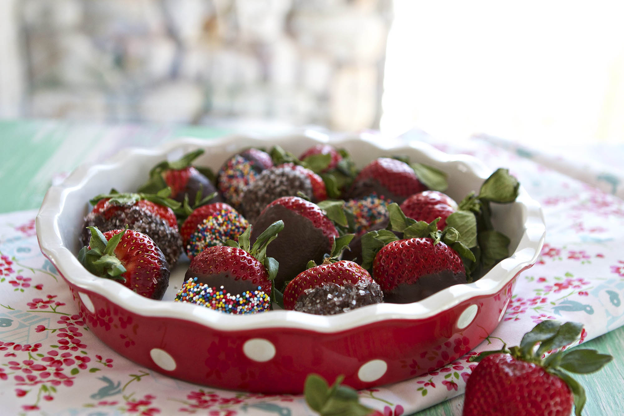 Homemade Chocolate Covered Strawberries