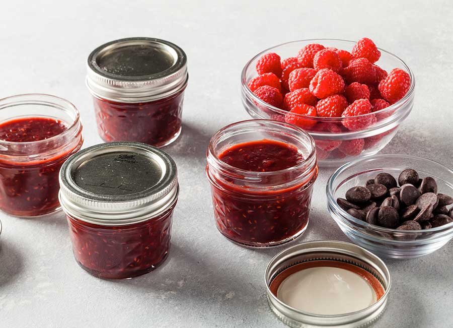 DIY Raspberry Chocolate Jam