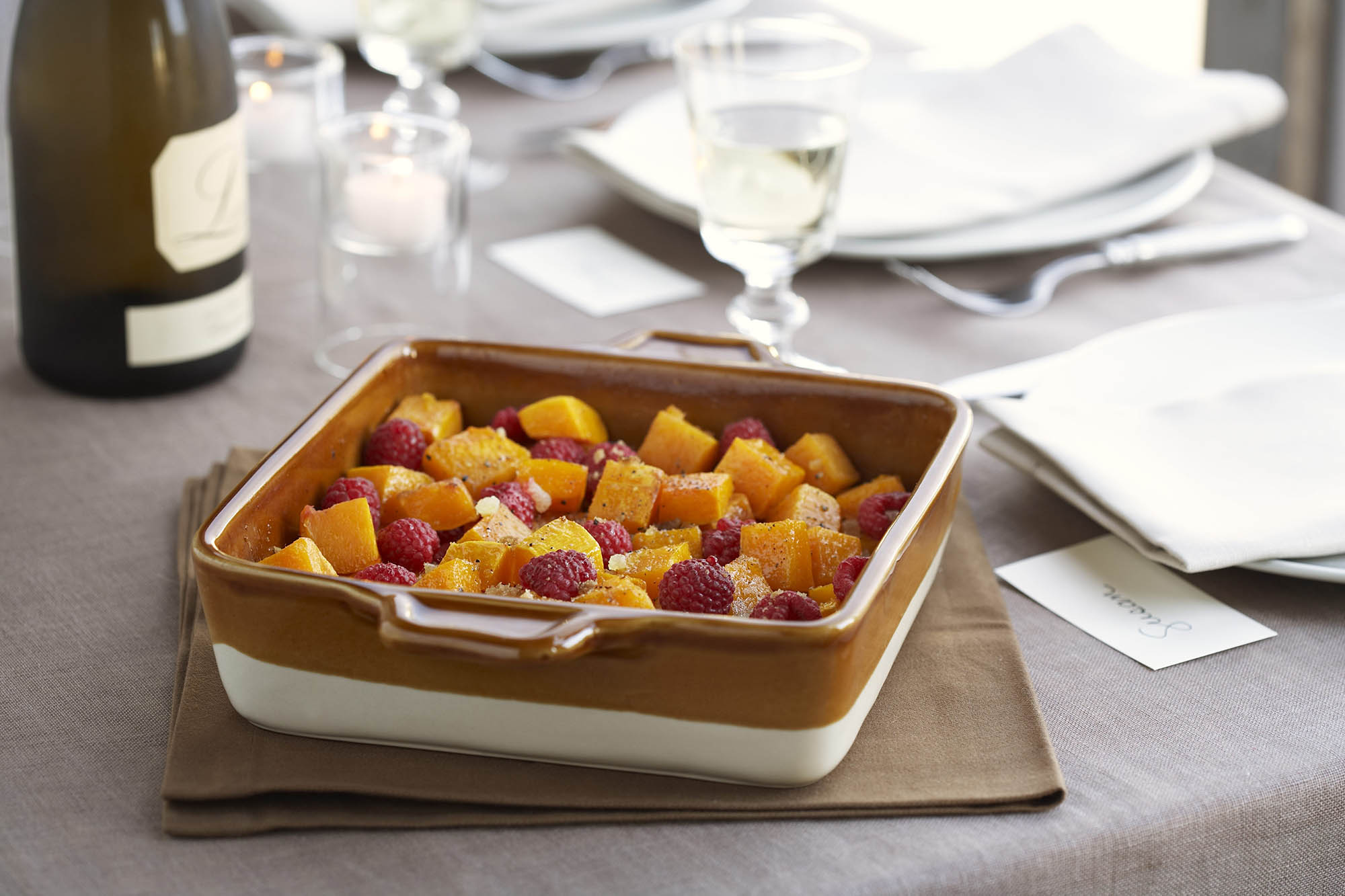 Roasted Butternut Squash With Raspberries   Roasted Butternut Squash With Raspberries.ashx