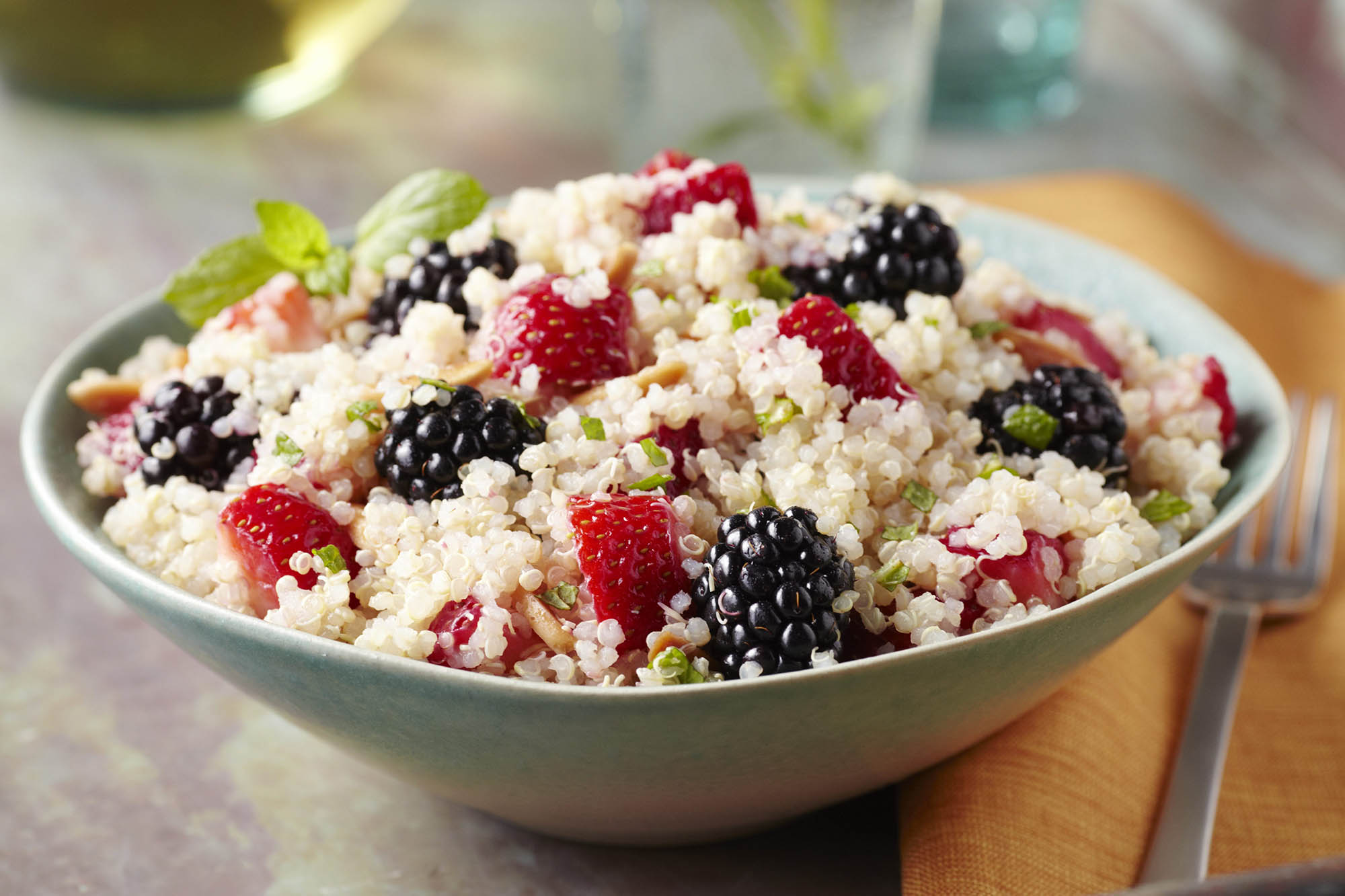 Strawberry Blackberry Quinoa with Honey Dressing Driscoll's