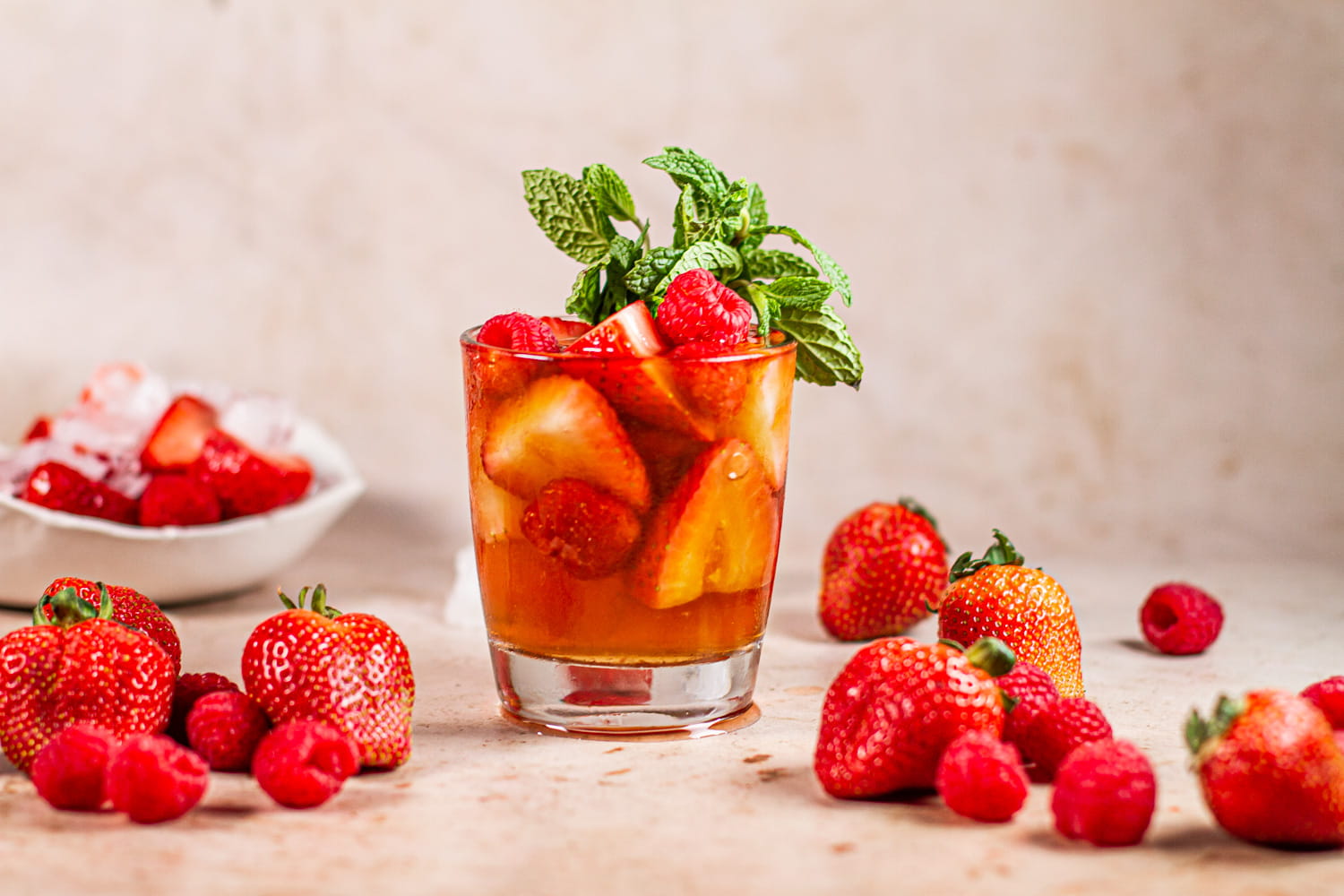 Strawberry & Raspberry Sweet Tea Recipe