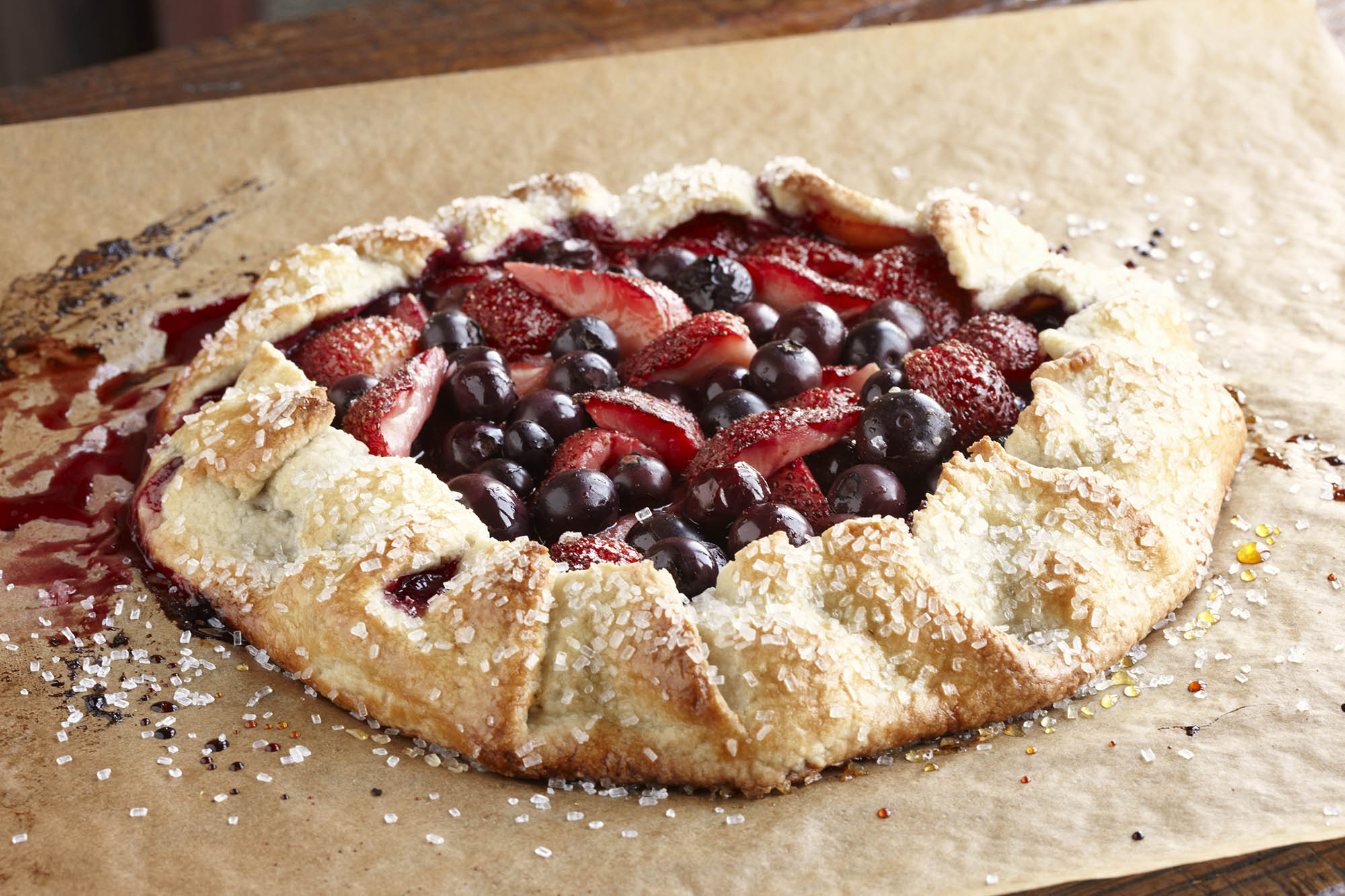Tuscan Crostata with Mixed Berries