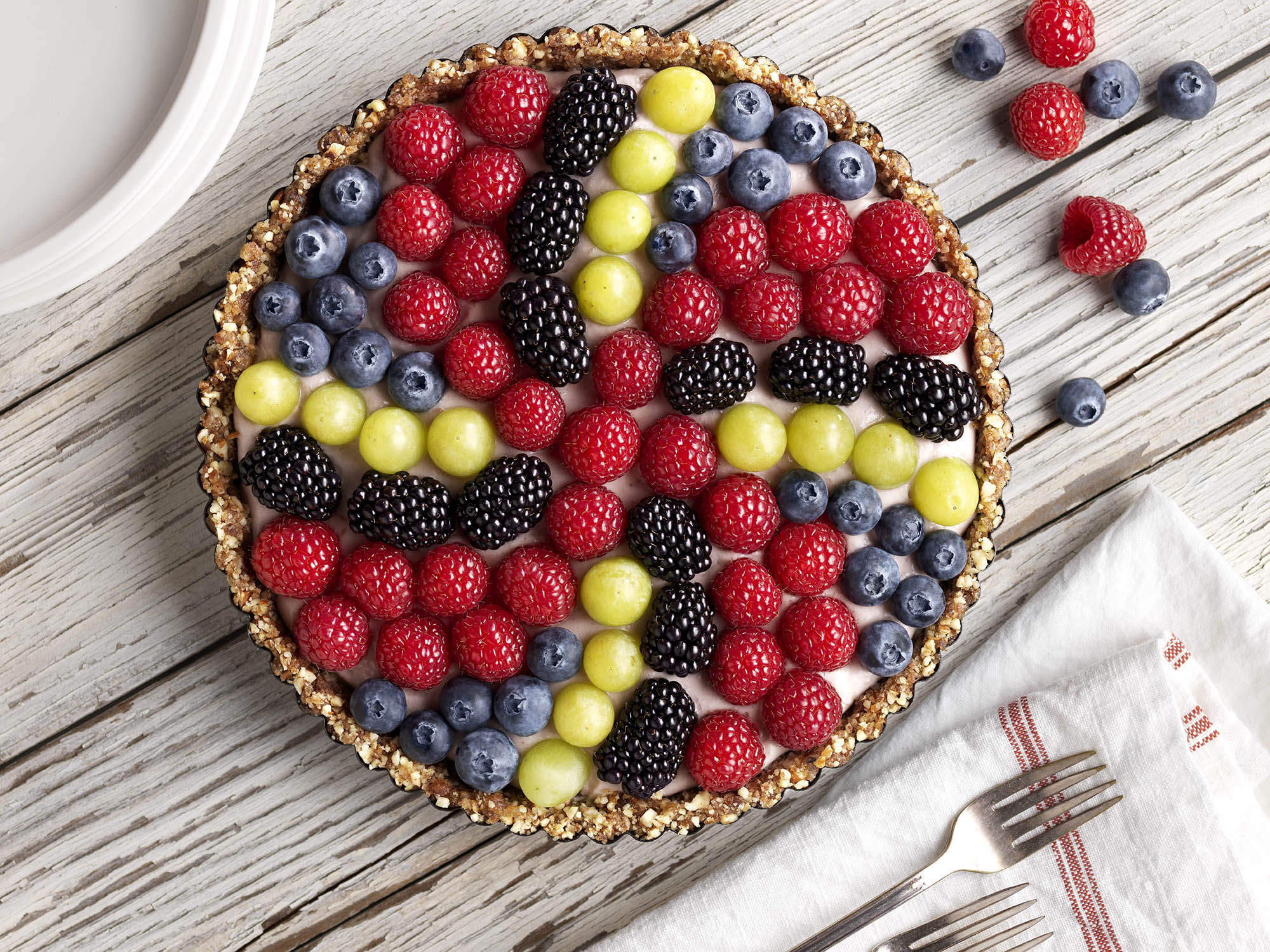 Vegan Pinwheel Berry Tart Recipe 