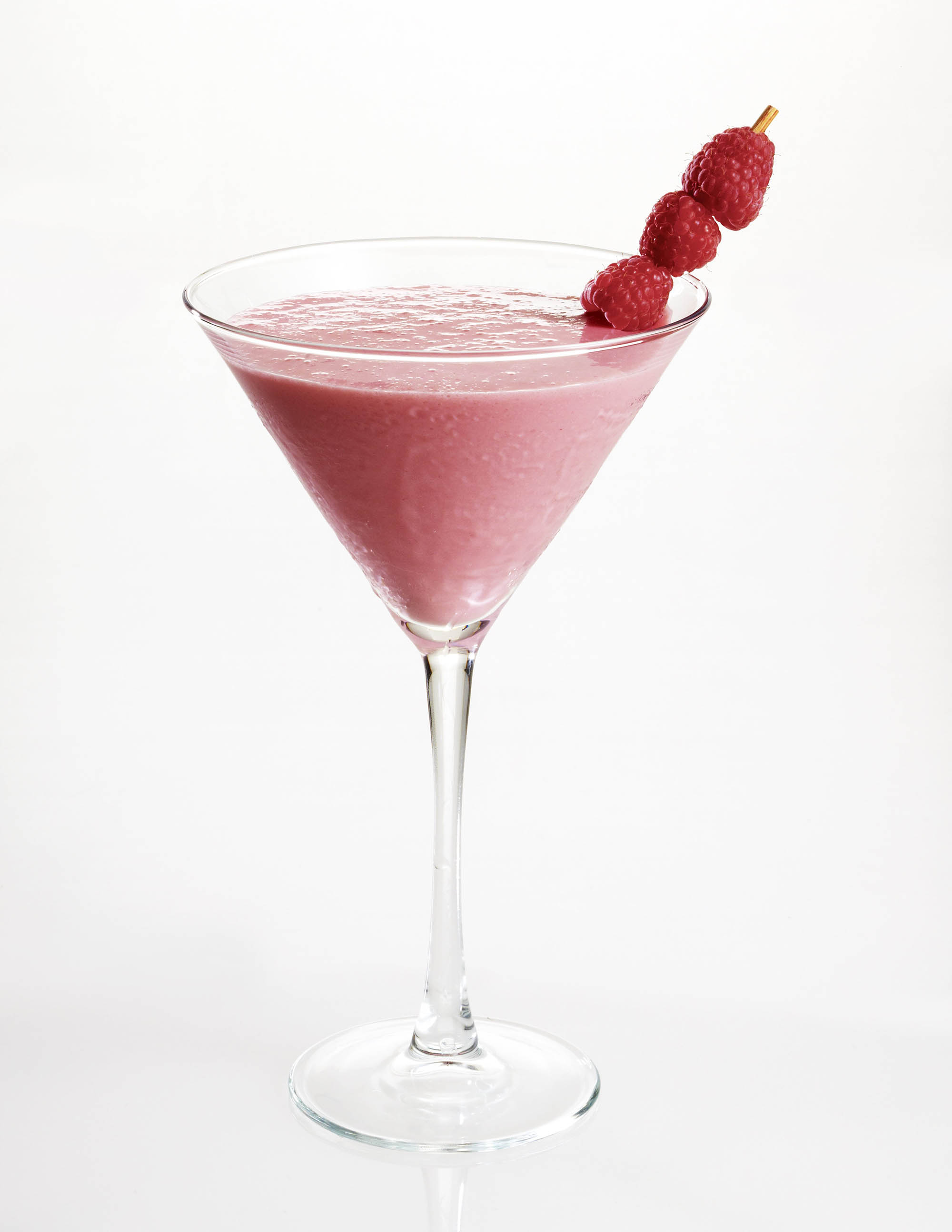 White Chocolate Martini with Raspberry Trifle 