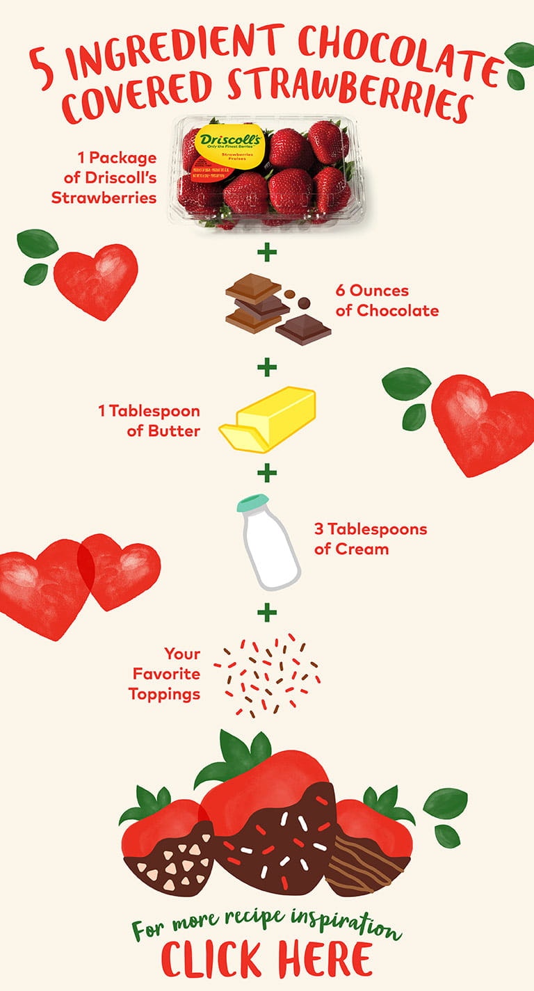 chocolate covered strawberry infograph