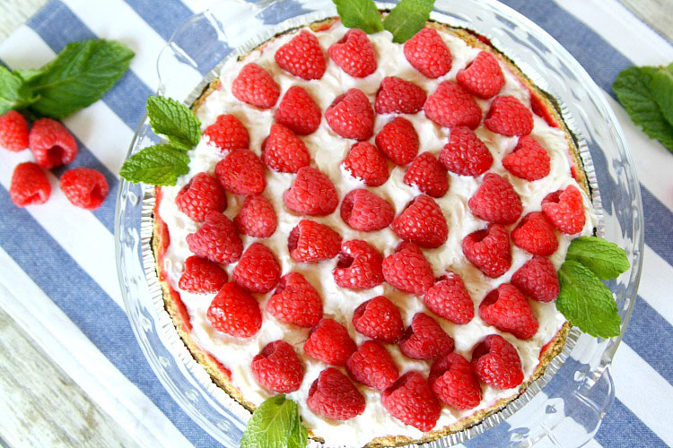 Summer raspberry pie