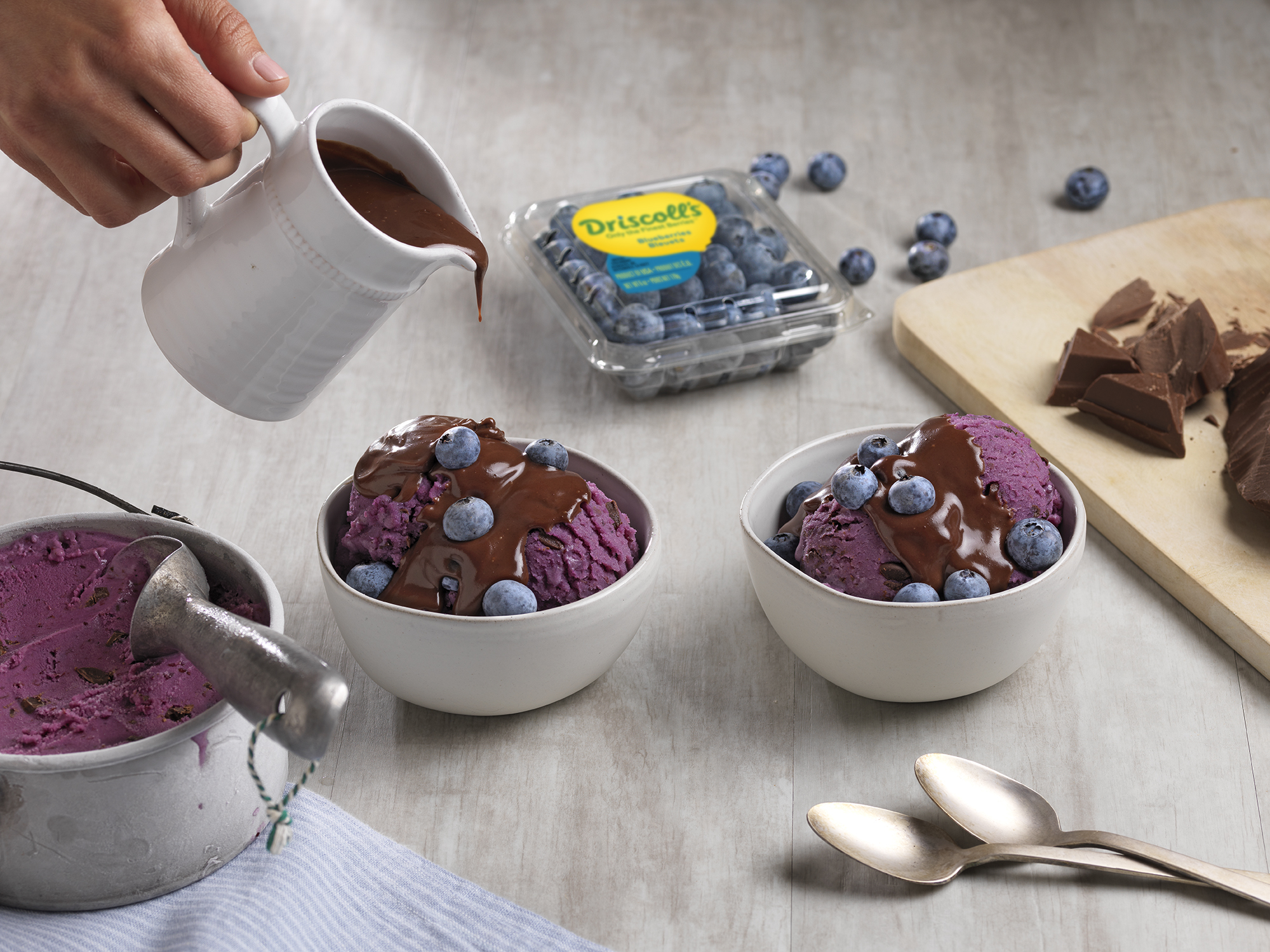 Dark Chocolate Blueberry Ice Cream Driscoll's