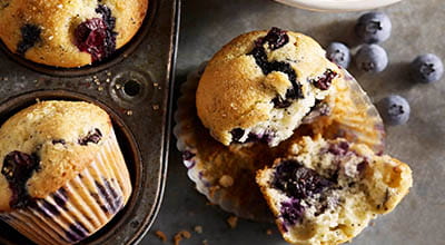 Muffins with blueberries