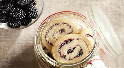 Blackberry Swirl Cookies